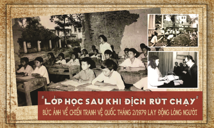 ‘Lớp học sau khi địch rút chạy’ - Bức ảnh chiến tranh vệ quốc tháng 2/1979 lay động lòng người